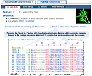 Thumbnail image for examples of Conserved Features (Sites) in Voltage-Gated Chloride Channel, cd00400, including Cl- selectivity filter, pore-gating glutamate residue, Cl- binding residues, and dimer interface..  Click on image to jump to a larger, annotated version in the CDD help document.