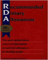 Cover of Recommended Dietary Allowances