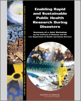Cover of Enabling Rapid and Sustainable Public Health Research During Disasters
