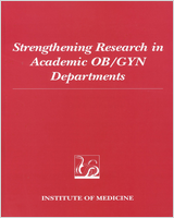 Cover of Strengthening Research in Academic OB/GYN Departments