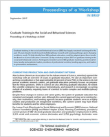 Cover of Graduate Training in the Social and Behavioral Sciences