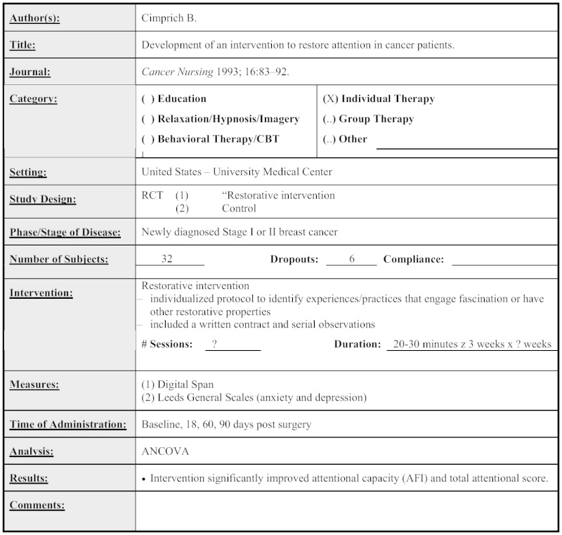 Tables and Boxes Summarizing Evidence from Clinical Trials - Meeting ...