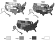 FIGURE 2–4. Diabetes and Gestational Diabetes trends among adults in the United States: BRFSS 1990, 1995, and 1999.