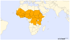 Figure 1. Countries of the extended African meningitis belt.