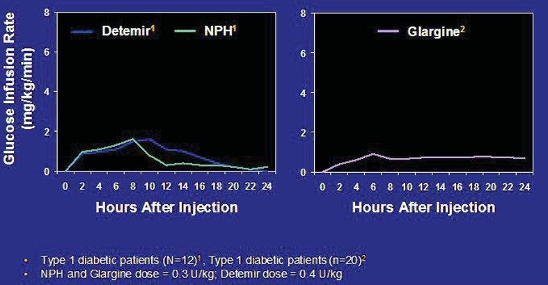 Blood glucose (BG) in the first 48 h of insulin infusion using the