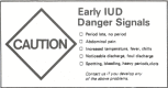 图174.3：。宫内节育器使用相关的早期危险信号。