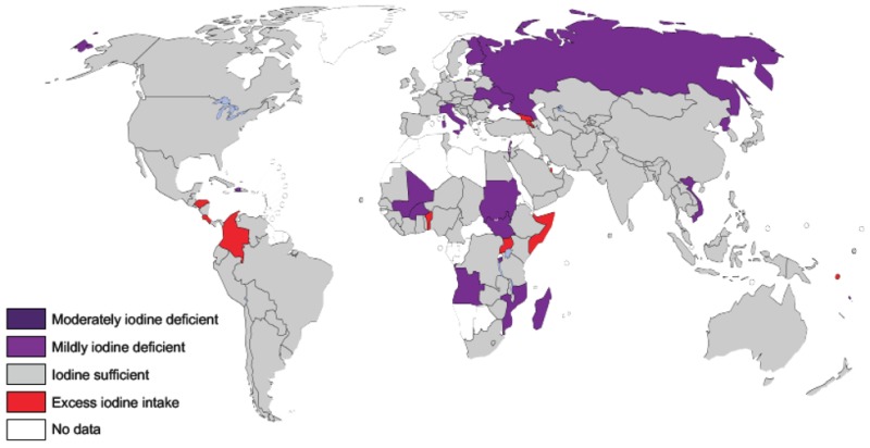 where iodine can be found