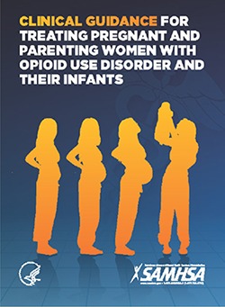 Screenshot of SAMHSA publication Clinical Guidance for Treating Pregnant and Parenting Women with Opioid Use Disorder and Their Infants