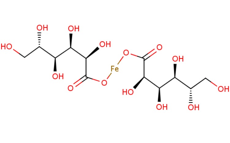 Image of Ferrous Gluconate Chemical Structure