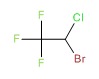 Halothane chemical structure