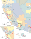 Map N.. Pacific Coast Hospital Referral Regions.