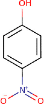 Chemical structure for 4-Nitrophenol