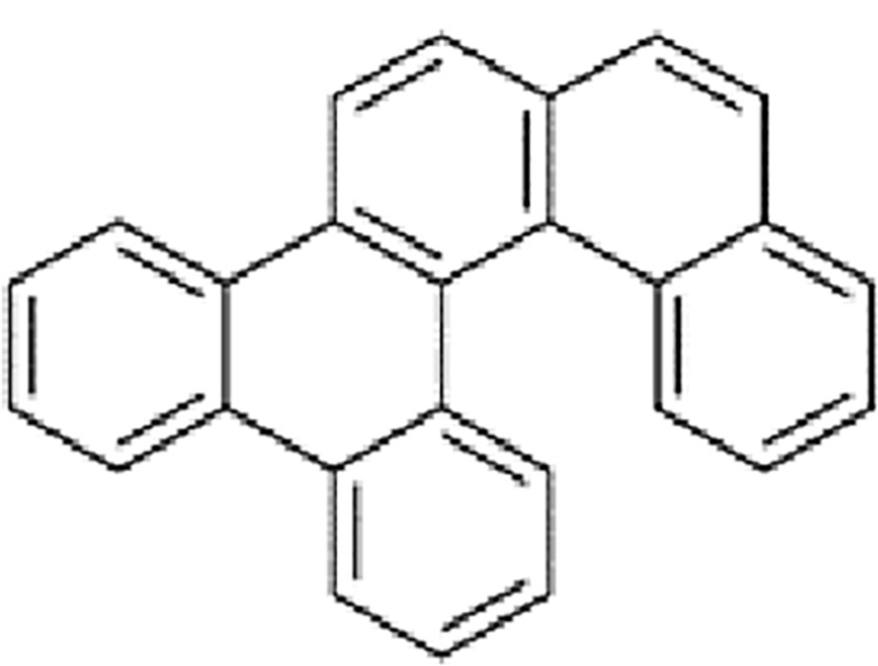 Diagram of Chemical Structure for Dibenzo[c,g]chrysene (CASRN 53156-66-4) candidate structural analogues identified for Perylene.