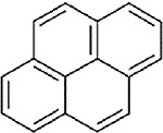 Diagram of Chemical Structure for Pyrene (CASRN 129-00-0) a structural analogue identified for Perylene.