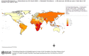 Figure 2. TB incidence, all forms (per 100,000 population per year), By Country, Total, 2004.