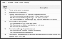 Table 1. Prostate Cancer Tumor Staging.