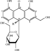 FIGURE 3.1. Structure of barbaloin (aloin), a glucoside of loe-emodin.