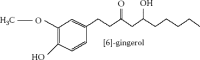 FIGURE 7.1. Structure of [6]-gingerol, believed to be the most abundant bioactive component of ginger root.