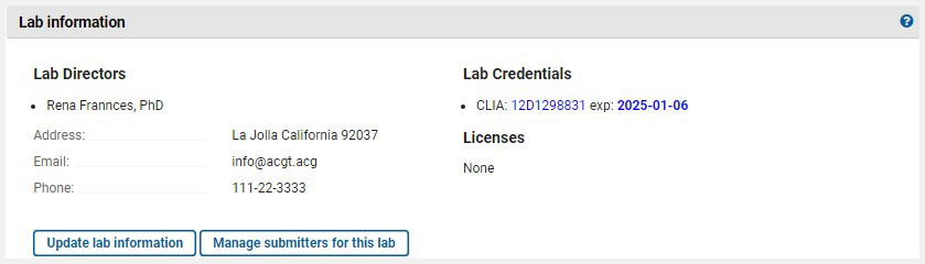 Link to review or edit lab records