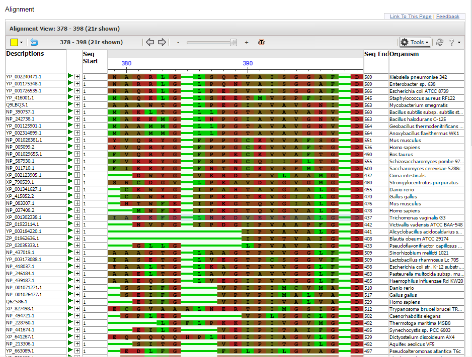 signal sequence coloring