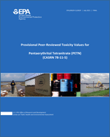 Cover of Provisional Peer-Reviewed Toxicity Values for Pentaerythritol Tetranitrate (PETN) (CASRN 78-11-5)