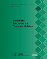 Cover of Behavioral Programs for Diabetes Mellitus