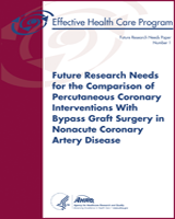 Cover of Future Research Needs for the Comparison of Percutaneous Coronary Interventions with Bypass Graft Surgery in Nonacute Coronary Artery Disease
