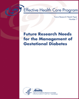 Cover of Future Research Needs for the Management of Gestational Diabetes