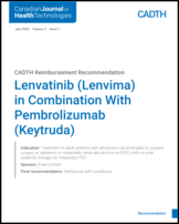 Cover of Lenvatinib (Lenvima) in Combination With Pembrolizumab (Keytruda)