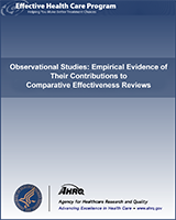 Cover of Observational Studies: Empirical Evidence of Their Contributions to Comparative Effectiveness Reviews
