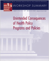 Cover of Unintended Consequences of Health Policy Programs and Policies