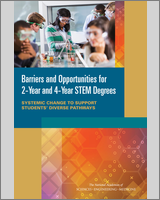 Cover of Barriers and Opportunities for 2-Year and 4-Year STEM Degrees
