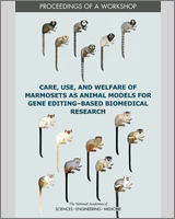 Cover of Care, Use, and Welfare of Marmosets as Animal Models for Gene Editing-Based Biomedical Research