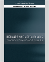Cover of High and Rising Mortality Rates Among Working-Age Adults