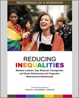 Cover of Reducing Inequalities Between Lesbian, Gay, Bisexual, Transgender, and Queer Adolescents and Cisgender, Heterosexual Adolescents