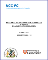 Cover of Referral Guidelines for Suspected Cancer in Adults and Children