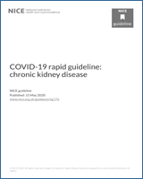 Cover of COVID-19 rapid guideline: chronic kidney disease