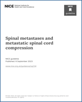 Cover of Spinal metastases and metastatic spinal cord compression