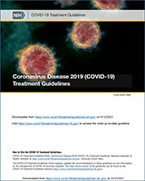 Cover of Coronavirus Disease 2019 (COVID-19) Treatment Guidelines