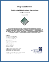 Cover of Drug Class Review: Quick-relief Medications for Asthma