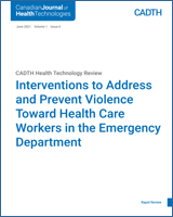 Cover of Interventions to Address and Prevent Violence Toward Health Care Workers in the Emergency Department