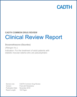 Cover of Clinical Review Report: Dexamethasone (Ozurdex)