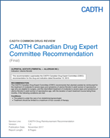 Cover of CADTH Canadian Drug Expert Committee Recommendation: Ulipristal Acetate (Fibristal — Allergan Inc.)