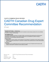 Cover of CADTH Canadian Drug Expert Committee Recommendation: Guselkumab (Tremfya — Janssen Inc.)