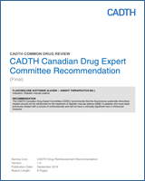 Cover of CADTH Canadian Drug Expert Committee Recommendation: Fluocinolone Acetonide (Iluvien — Knight Therapeutics Inc.)