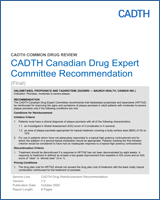 Cover of CADTH Canadian Drug Expert Committee Recommendation: Halobetasol Propionate and Tazarotene (Duobrii — Bausch Health, Canada Inc.)