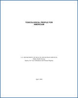 Cover of Toxicological Profile for Americium