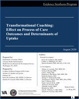 Cover of Transformational Coaching: Effect on Process of Care Outcomes and Determinants of Uptake