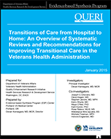Cover of Transitions of Care from Hospital to Home: An Overview of Systematic Reviews and Recommendations for Improving Transitional Care in the Veterans Health Administration