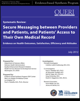 Cover of Systematic Review: Secure Messaging Between Providers and Patients, and Patients’ Access to Their Own Medical Record